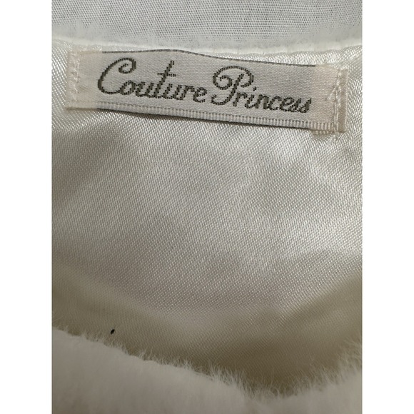 Child's formal dress Couture Princess Sz 3T White with beads/rinestones - Picture 14 of 16